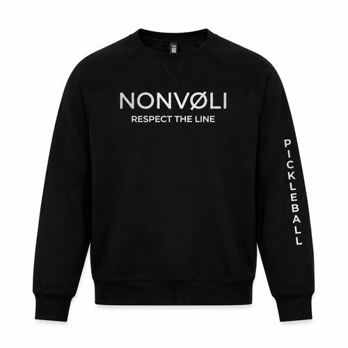 Black Crew Neck Sweatshirt – NONVØLI French Terry