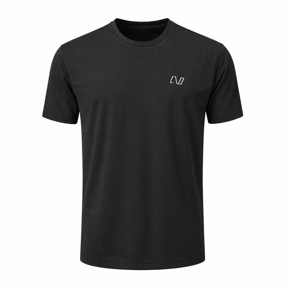 Men's black Bodybag pickleball tee with UPF 50+ – front view